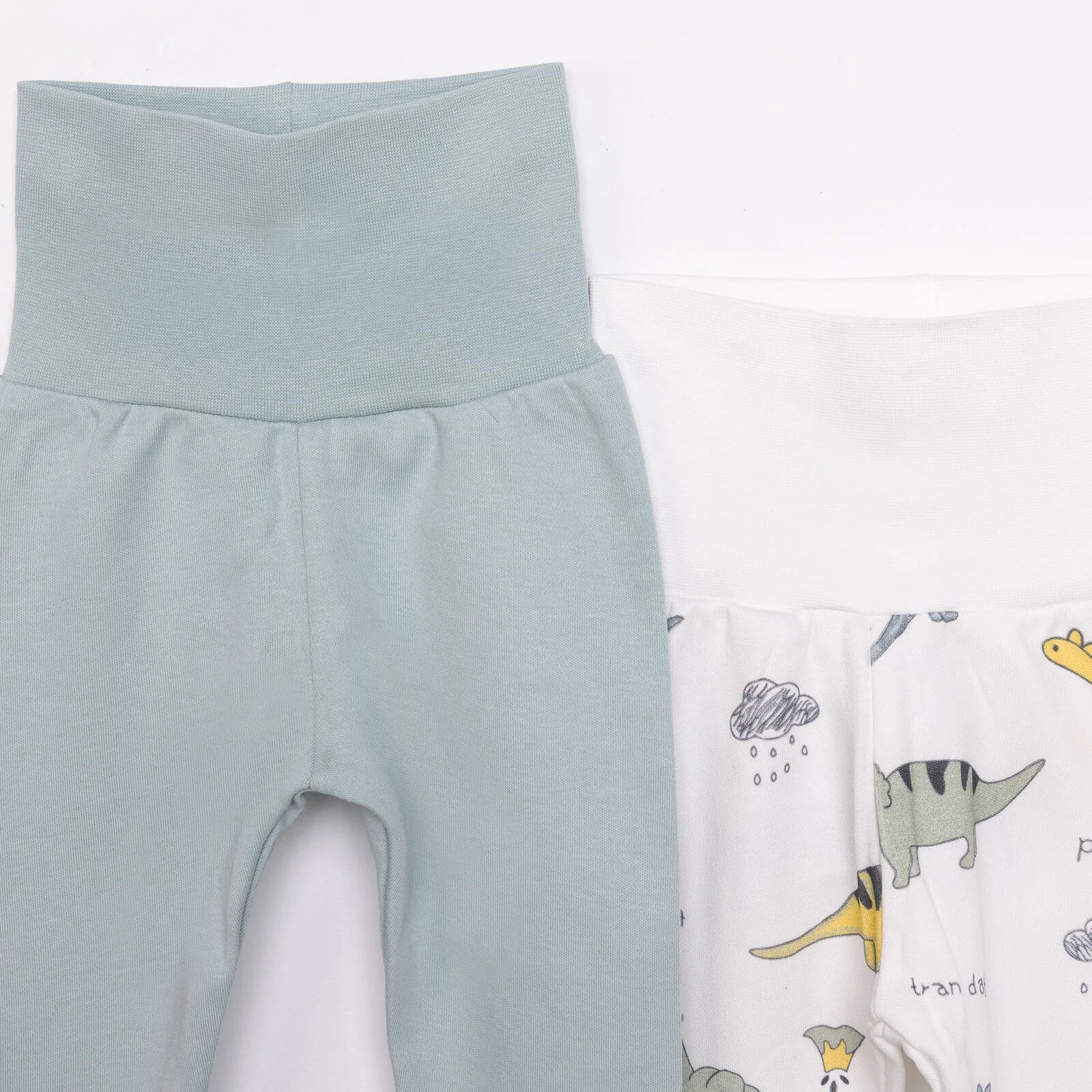 Tiffany 2 Piece Footed Bottom - Light Green - mezetto ebebek ebebek