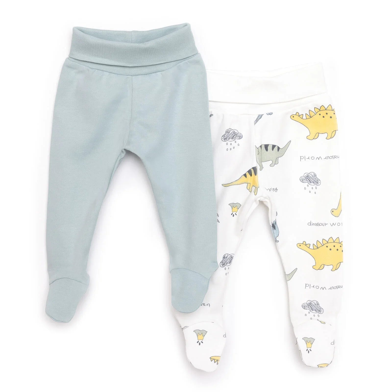Tiffany 2 Piece Footed Bottom - Light Green - mezetto ebebek ebebek