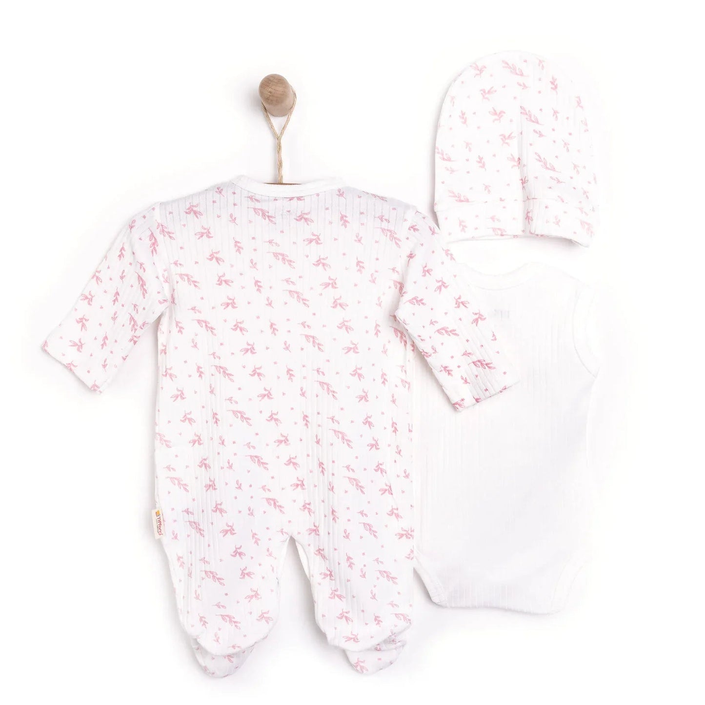 Tiffany Newborn Premature Baby Set - Ecru - mezetto ebebek ebebek