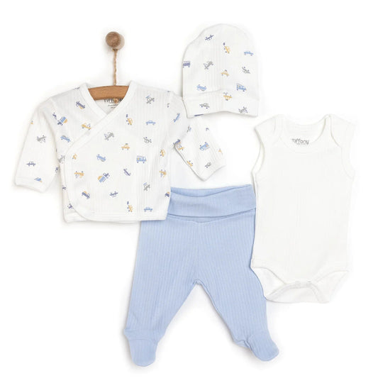 Tiffany Premature Set - Ecru - mezetto ebebek ebebek