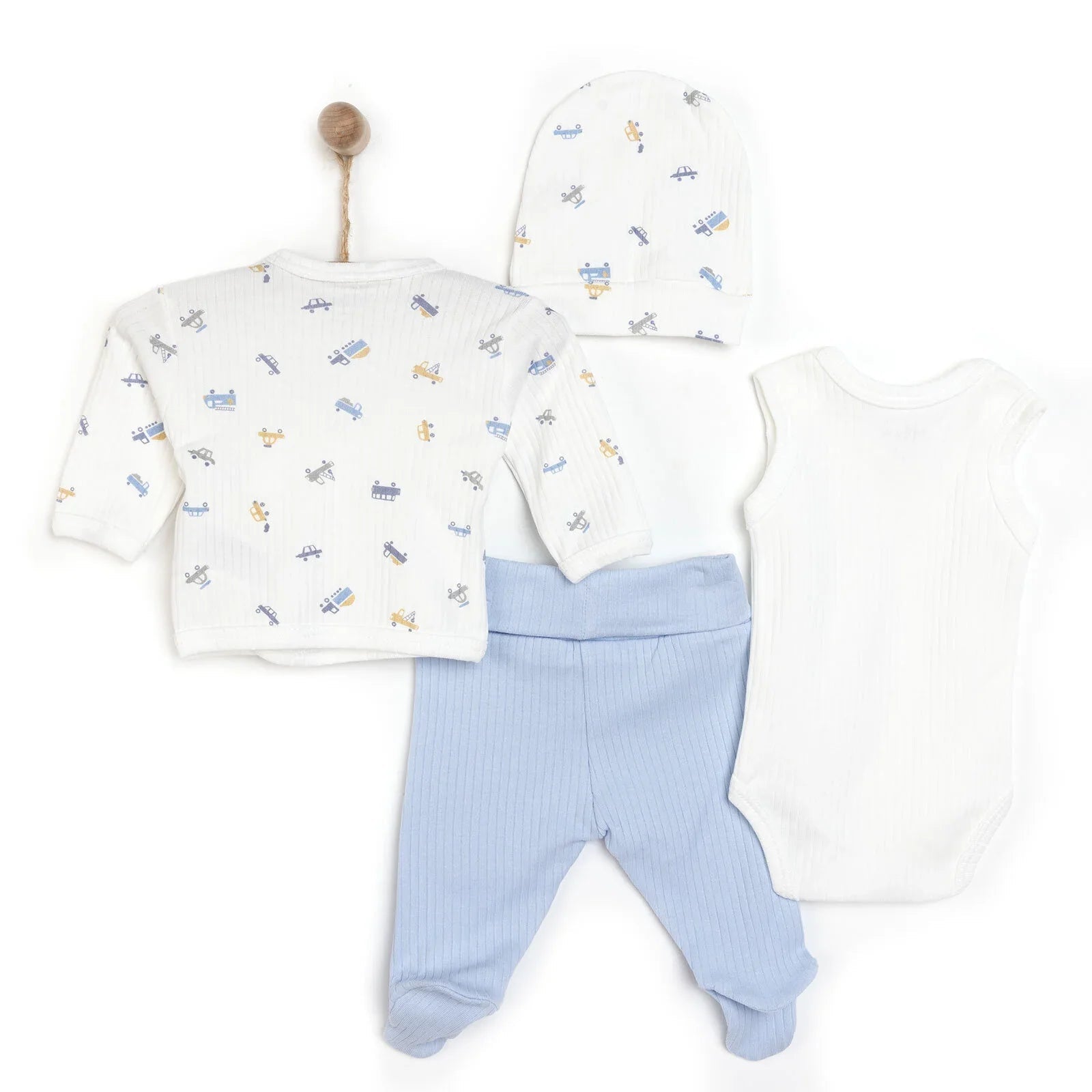 Tiffany Premature Set - Ecru - mezetto ebebek ebebek