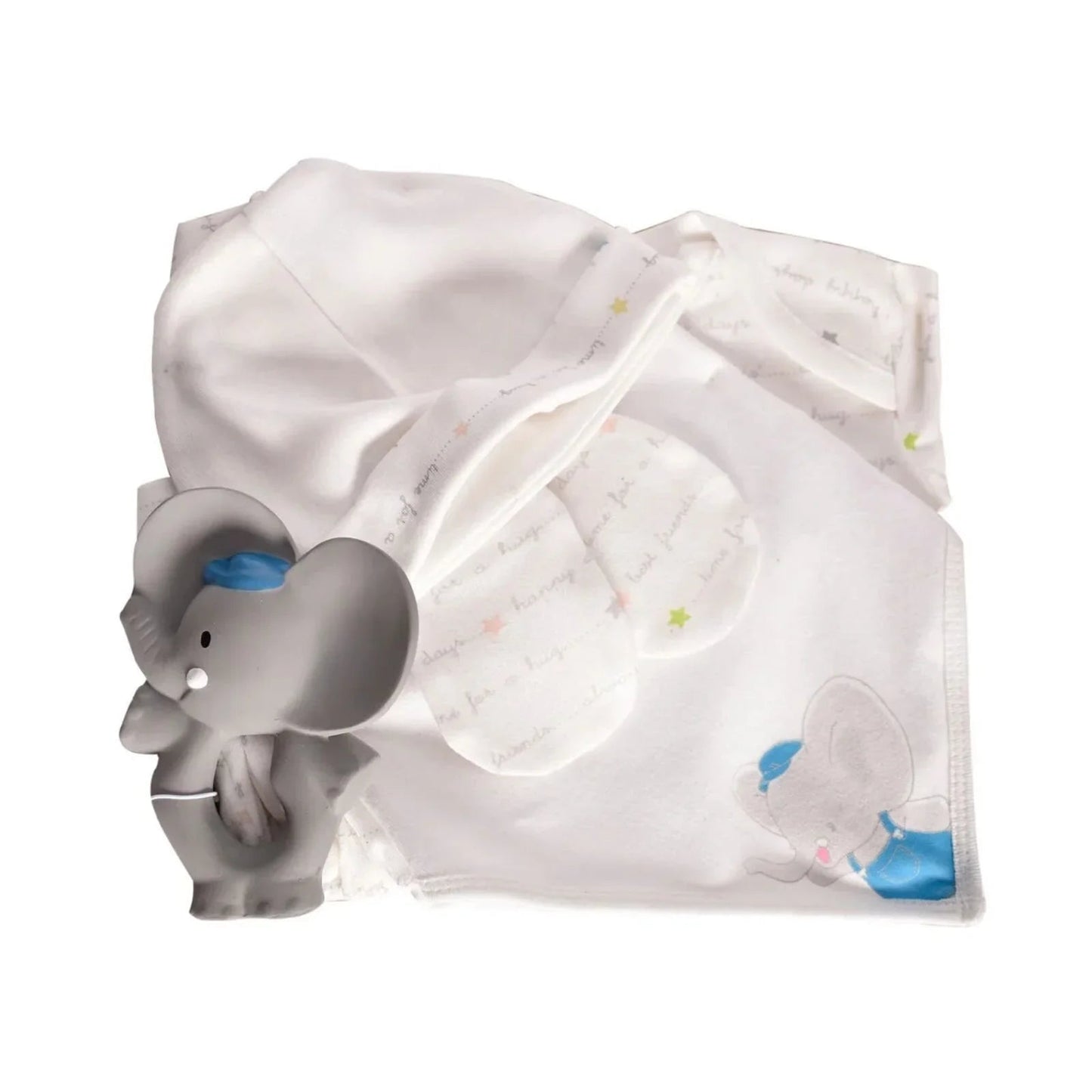 Tikiri Alvin the Elephant New Born Gift Starter Set - mezetto ebebek ebebek