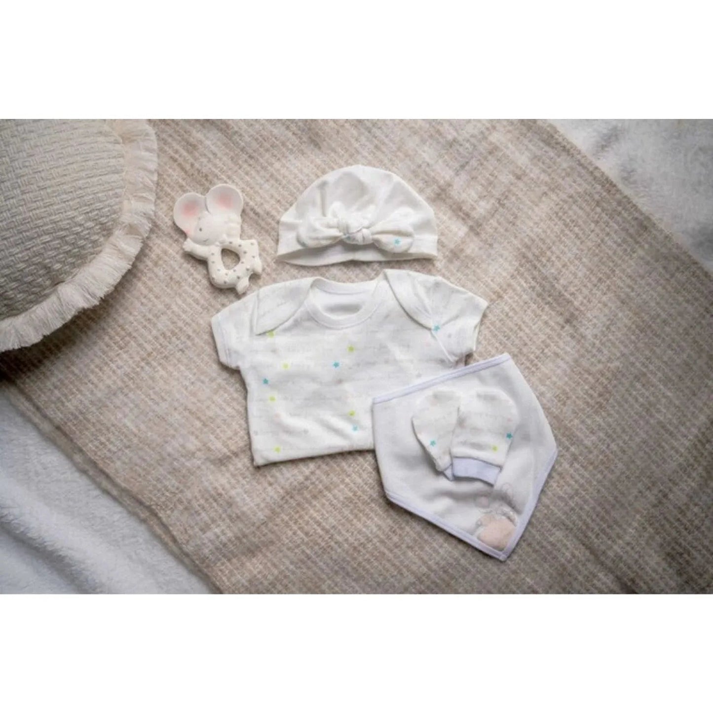 Tikiri Meiya the Mouse New Born Baby Gift Starter Set - mezetto ebebek ebebek