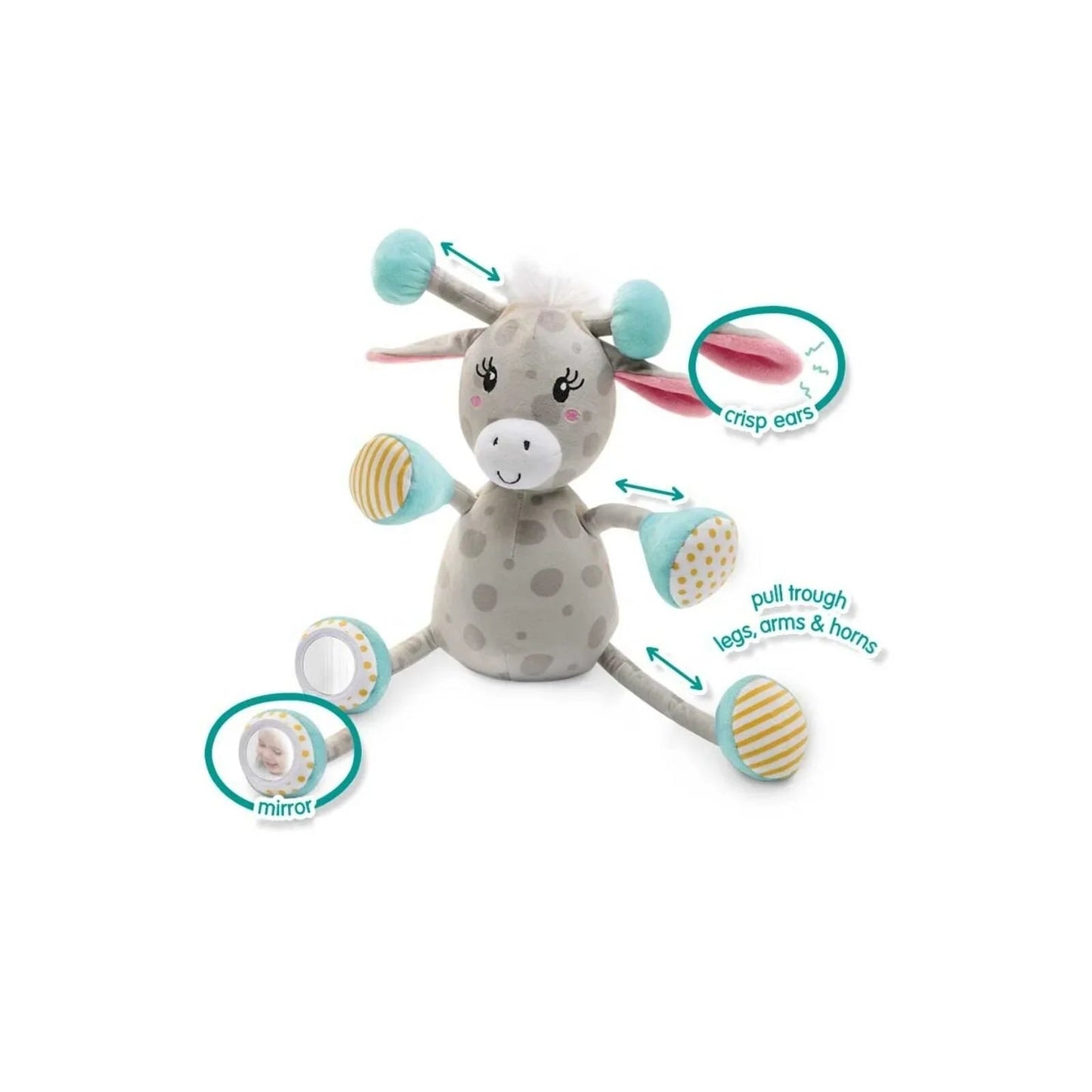 Tiny Talents Sally Sensory Giraffe - mezetto ebebek ebebek
