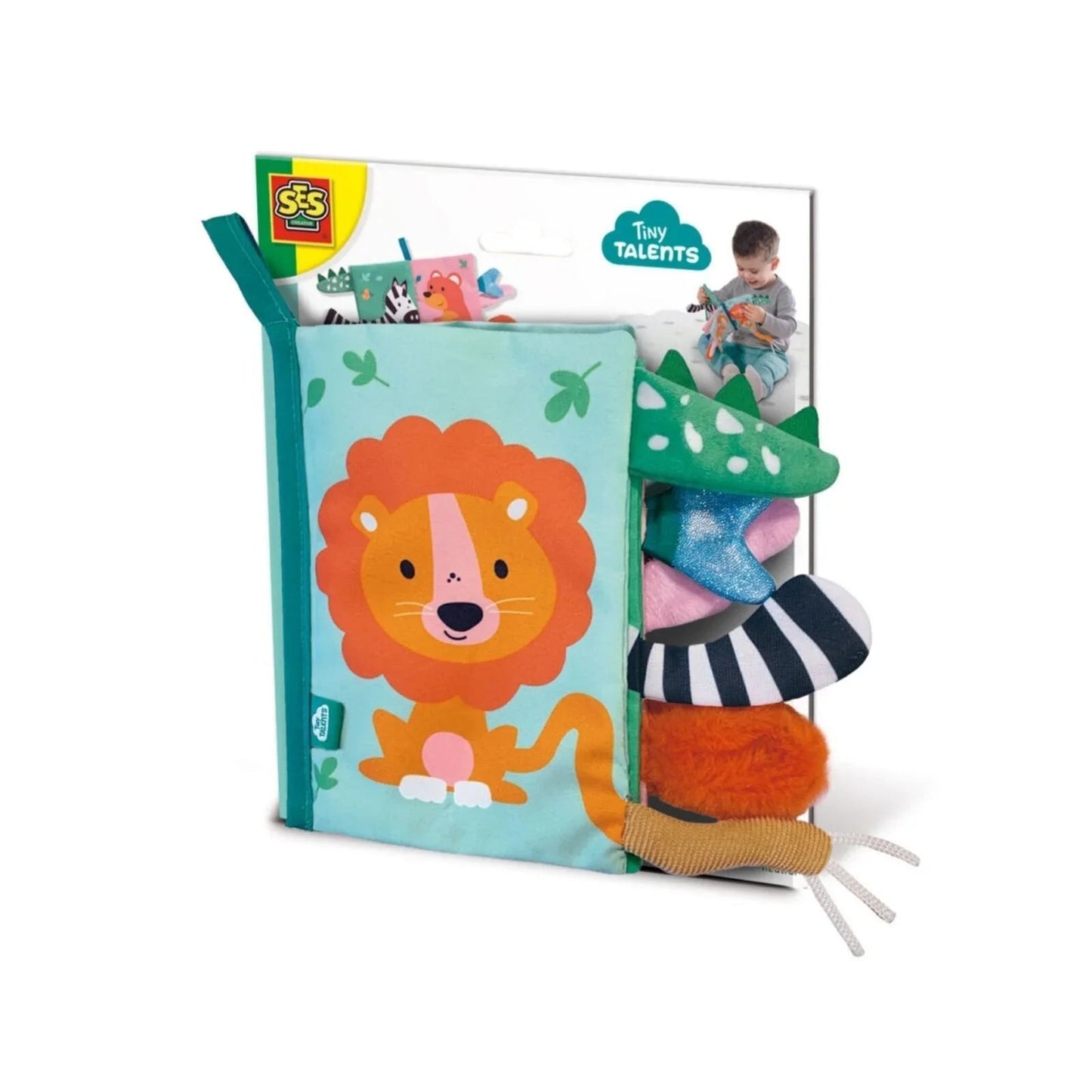 Tiny Talents Sensory Animal Tails Cloth Book - mezetto ebebek ebebek