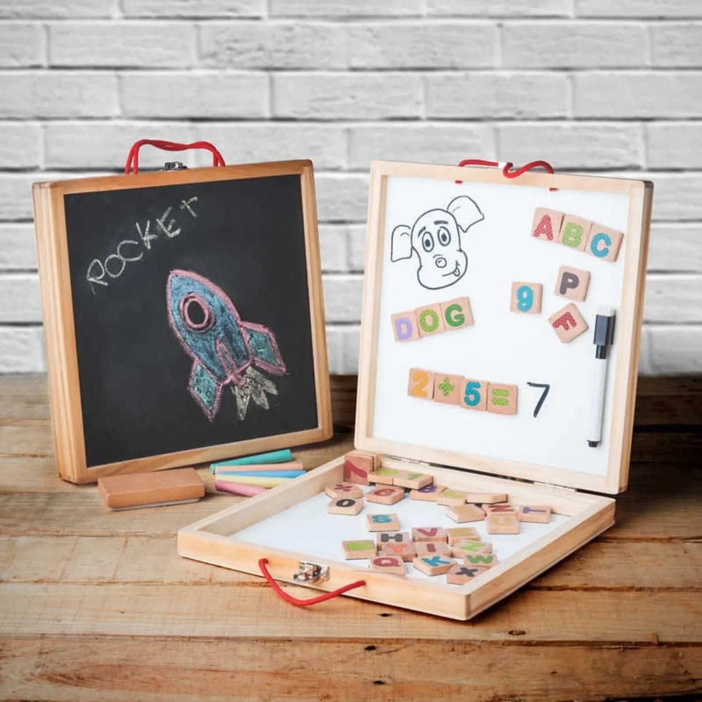 Tobar - Wooden 3 - in - 1 Activity Case - mezetto ebebek ebebek