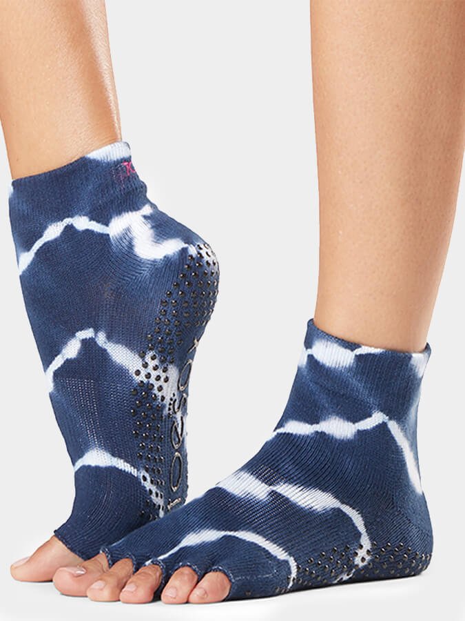 ToeSox Ankle Half Toe Women's Yoga Grip Socks - mezetto Shopify Collective Yoga Studio Store