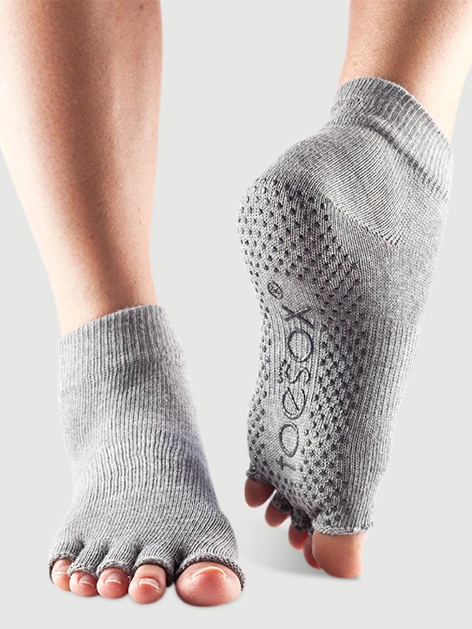 ToeSox Ankle Half Toe Women's Yoga Grip Socks - mezetto Shopify Collective Yoga Studio Store