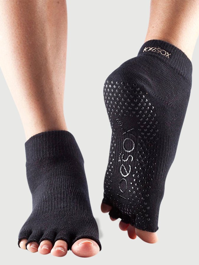 ToeSox Ankle Half Toe Women's Yoga Grip Socks - mezetto Shopify Collective Yoga Studio Store