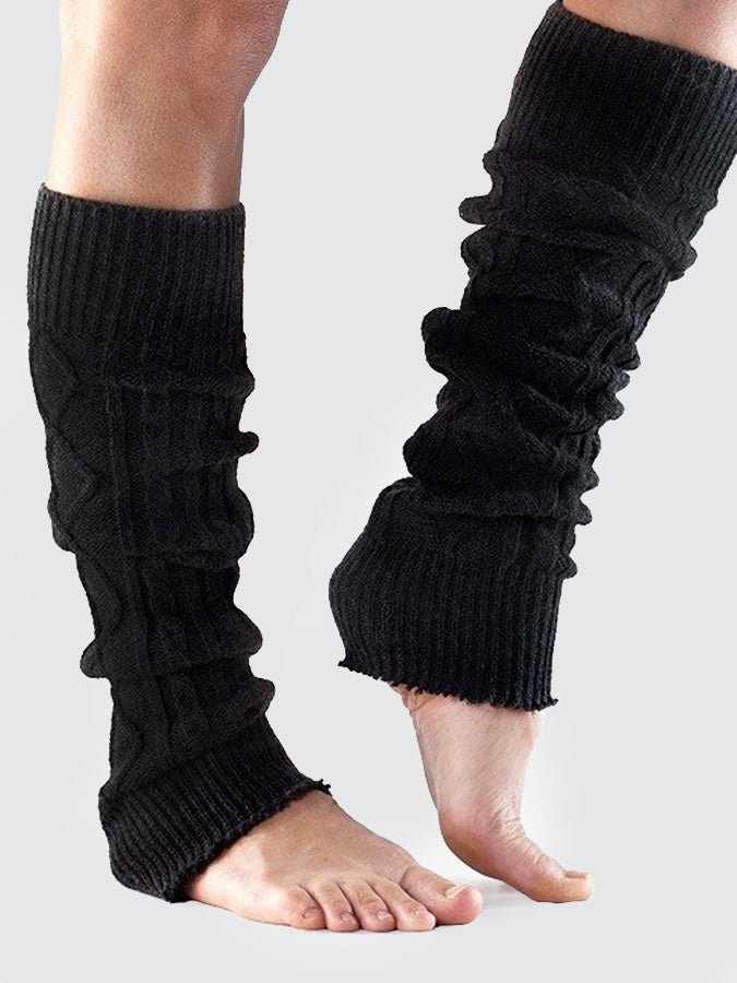 ToeSox Dance Socks - Knee High Leg Warmers - Black - mezetto Shopify Collective Yoga Studio Store