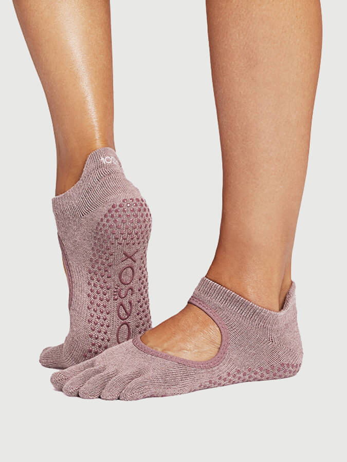 ToeSox Full Toe Bellarina Women's Yoga Grip Socks - mezetto Shopify Collective Yoga Studio Store