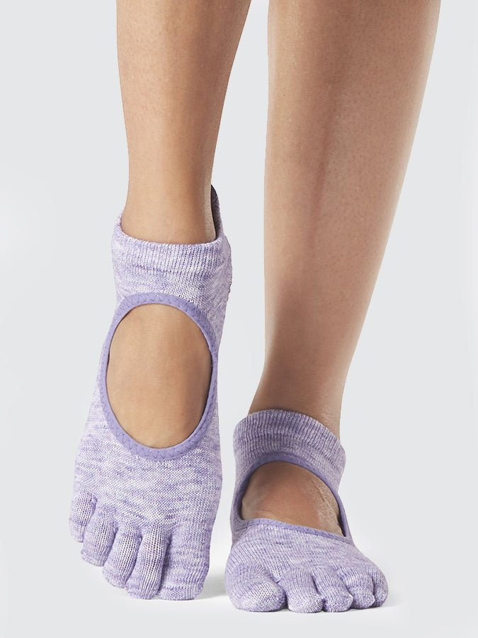 ToeSox Full Toe Bellarina Women's Yoga Grip Socks - mezetto Shopify Collective Yoga Studio Store