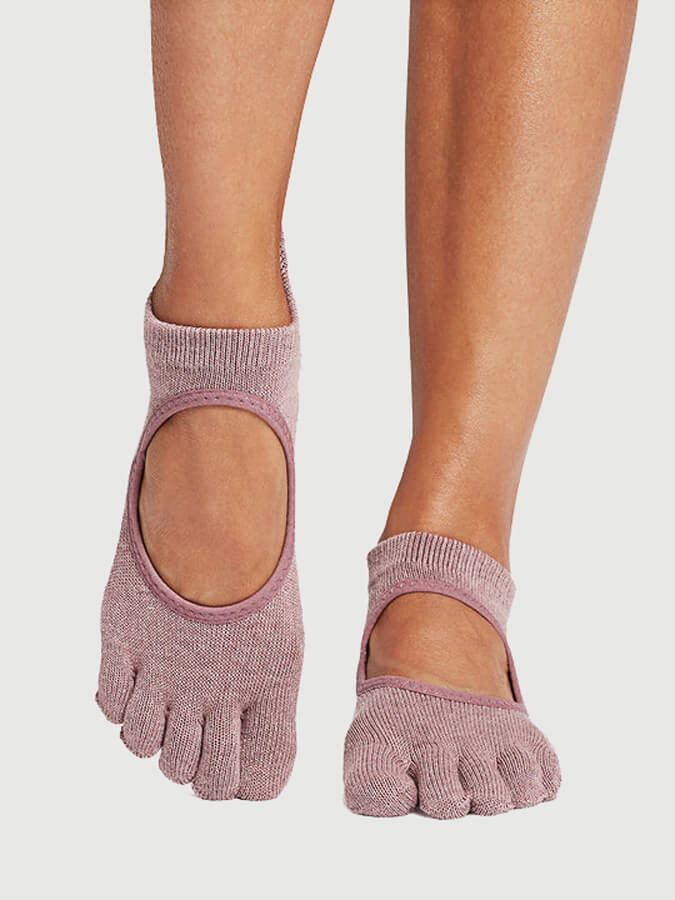 ToeSox Full Toe Bellarina Women's Yoga Grip Socks - mezetto Shopify Collective Yoga Studio Store