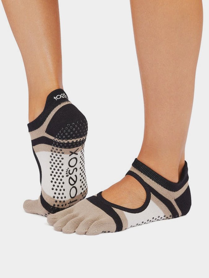 ToeSox Full Toe Bellarina Women's Yoga Grip Socks - mezetto Shopify Collective Yoga Studio Store