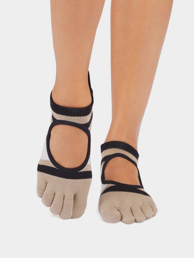 ToeSox Full Toe Bellarina Women's Yoga Grip Socks - mezetto Shopify Collective Yoga Studio Store