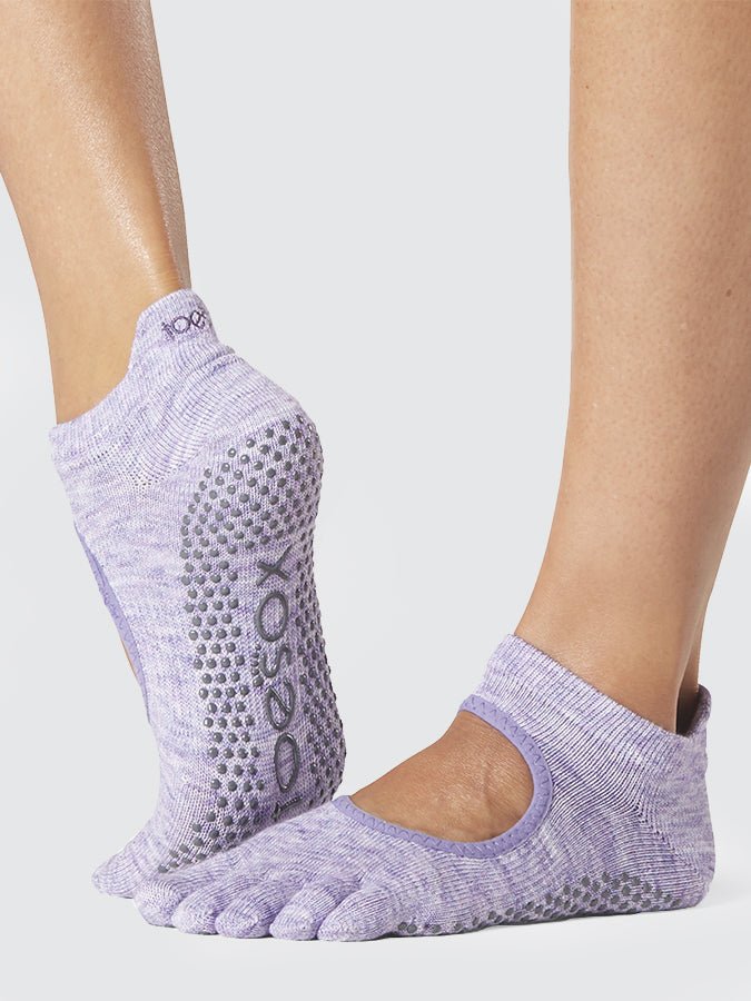 ToeSox Full Toe Bellarina Women's Yoga Grip Socks - mezetto Shopify Collective Yoga Studio Store