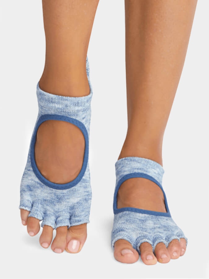 ToeSox Half Toe Bellarina Women's Yoga Grip Socks - mezetto Shopify Collective Yoga Studio Store