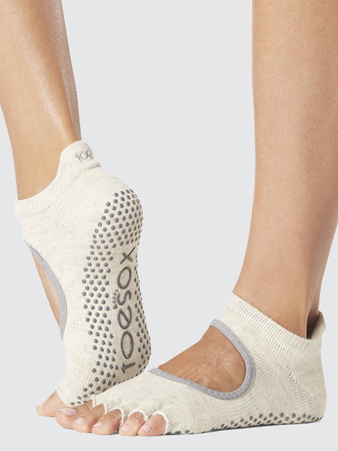 ToeSox Half Toe Bellarina Women's Yoga Grip Socks - mezetto Shopify Collective Yoga Studio Store