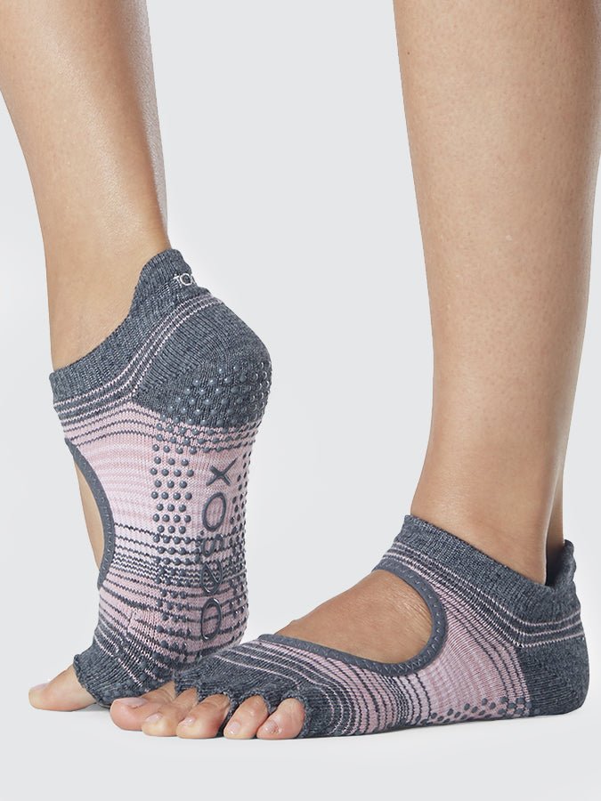 ToeSox Half Toe Bellarina Women's Yoga Grip Socks - mezetto Shopify Collective Yoga Studio Store