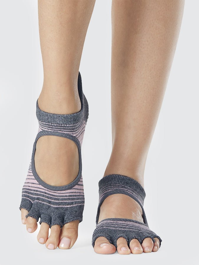 ToeSox Half Toe Bellarina Women's Yoga Grip Socks - mezetto Shopify Collective Yoga Studio Store