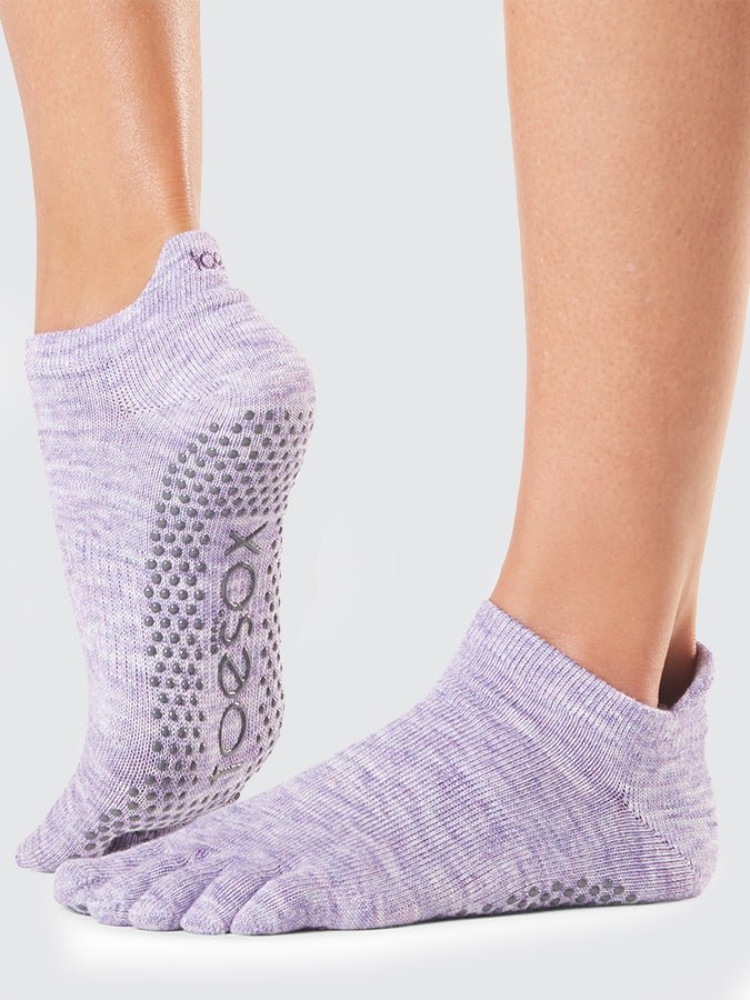 ToeSox Low Rise Full Toe Women's Yoga Grip Socks - mezetto Shopify Collective Yoga Studio Store