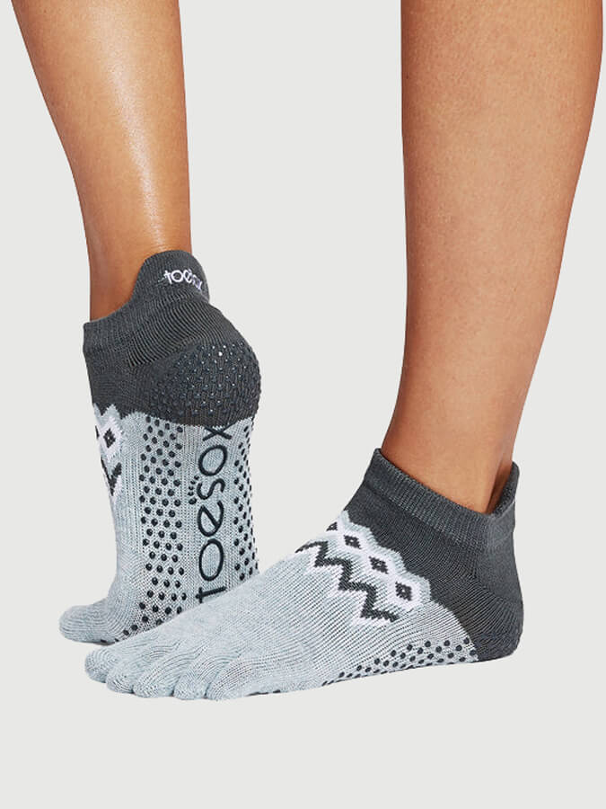ToeSox Low Rise Full Toe Women's Yoga Grip Socks - mezetto Shopify Collective Yoga Studio Store