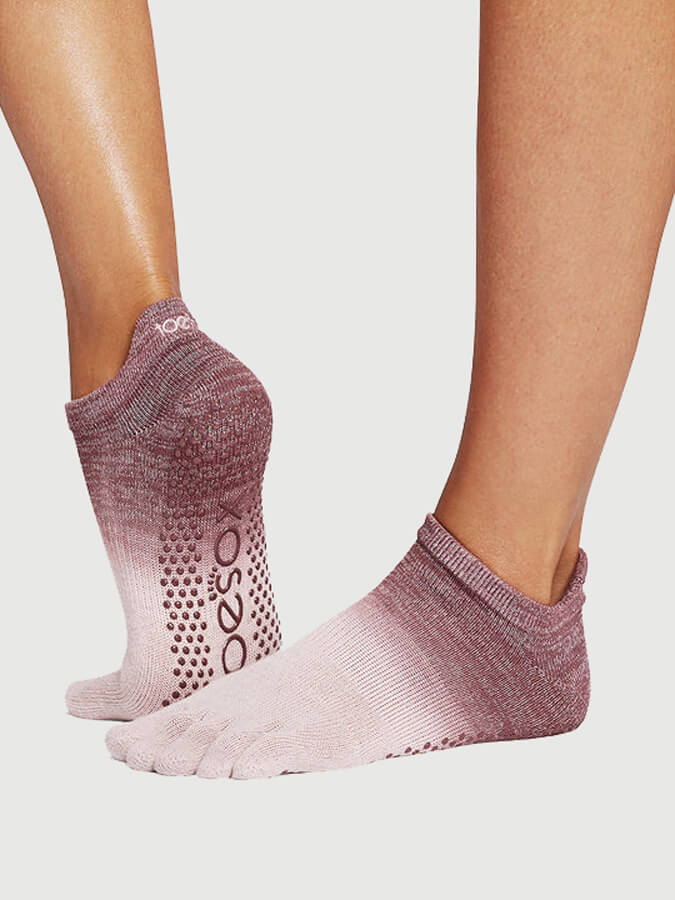 ToeSox Low Rise Full Toe Women's Yoga Grip Socks - mezetto Shopify Collective Yoga Studio Store