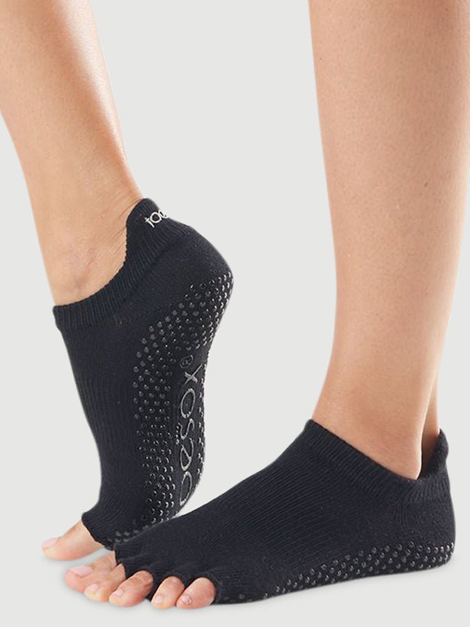 ToeSox Low Rise Half Toe Women's Yoga Grip Socks - mezetto Shopify Collective Yoga Studio Store