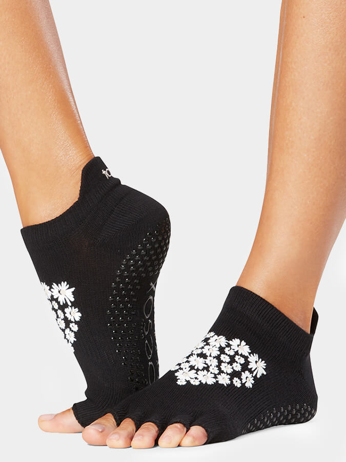 ToeSox Low Rise Half Toe Women's Yoga Grip Socks - mezetto Shopify Collective Yoga Studio Store