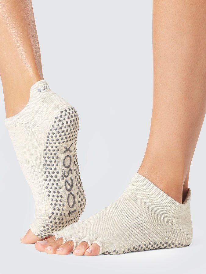ToeSox Low Rise Half Toe Women's Yoga Grip Socks - mezetto Shopify Collective Yoga Studio Store