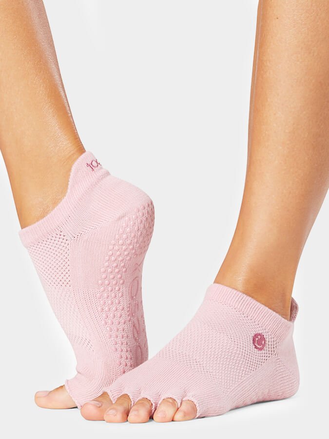 ToeSox Low Rise Half Toe Women's Yoga Grip Socks - mezetto Shopify Collective Yoga Studio Store