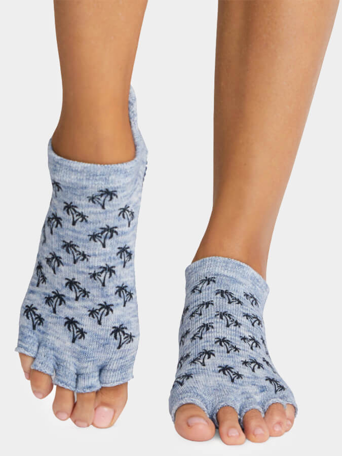 ToeSox Low Rise Half Toe Women's Yoga Grip Socks - mezetto Shopify Collective Yoga Studio Store