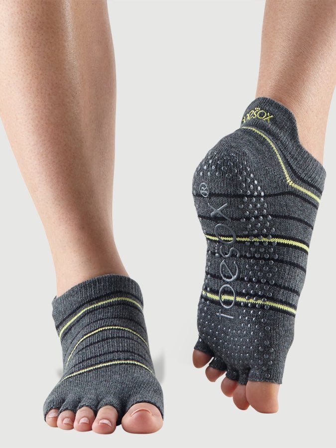 ToeSox Low Rise Half Toe Women's Yoga Grip Socks - mezetto Shopify Collective Yoga Studio Store