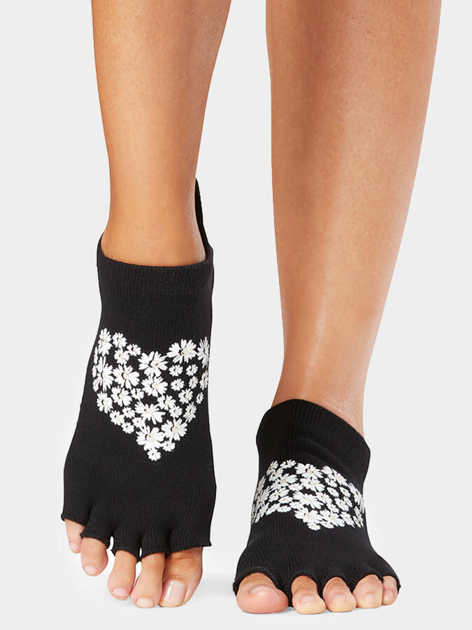 ToeSox Low Rise Half Toe Women's Yoga Grip Socks - mezetto Shopify Collective Yoga Studio Store