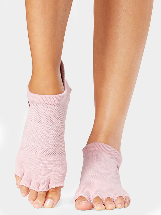 ToeSox Low Rise Half Toe Women's Yoga Grip Socks - mezetto Shopify Collective Yoga Studio Store