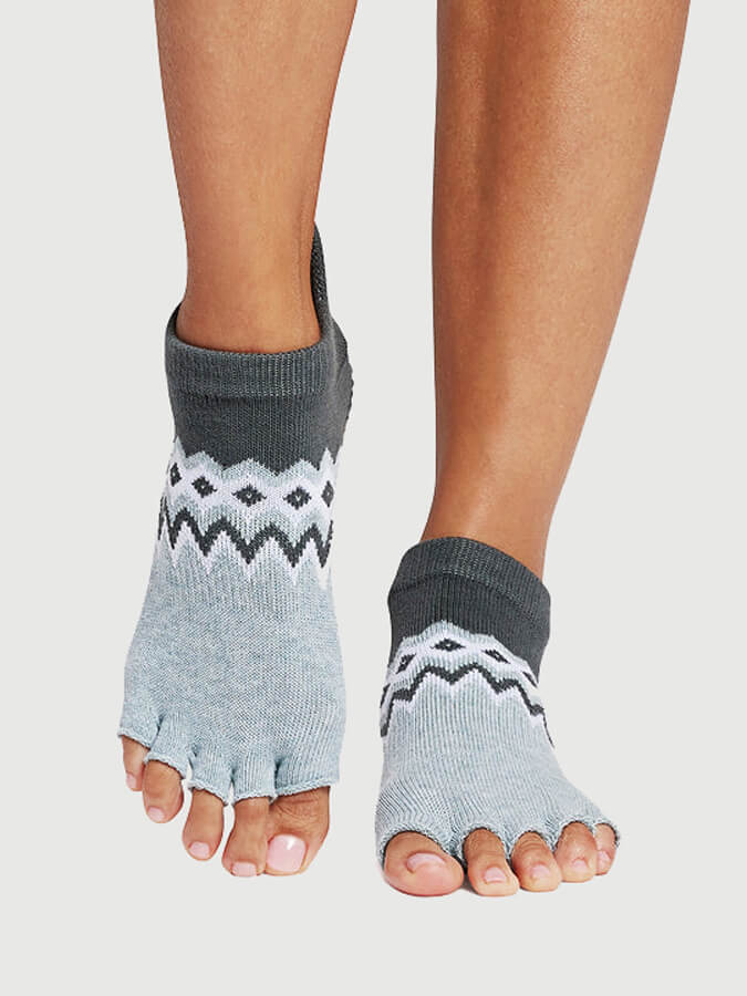 ToeSox Low Rise Half Toe Women's Yoga Grip Socks - mezetto Shopify Collective Yoga Studio Store
