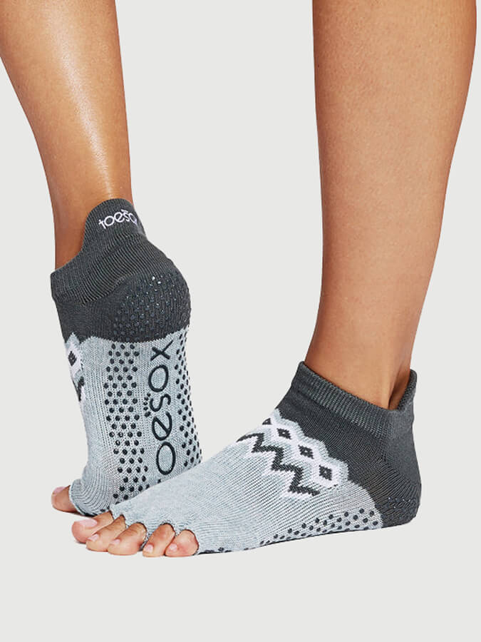ToeSox Low Rise Half Toe Women's Yoga Grip Socks - mezetto Shopify Collective Yoga Studio Store