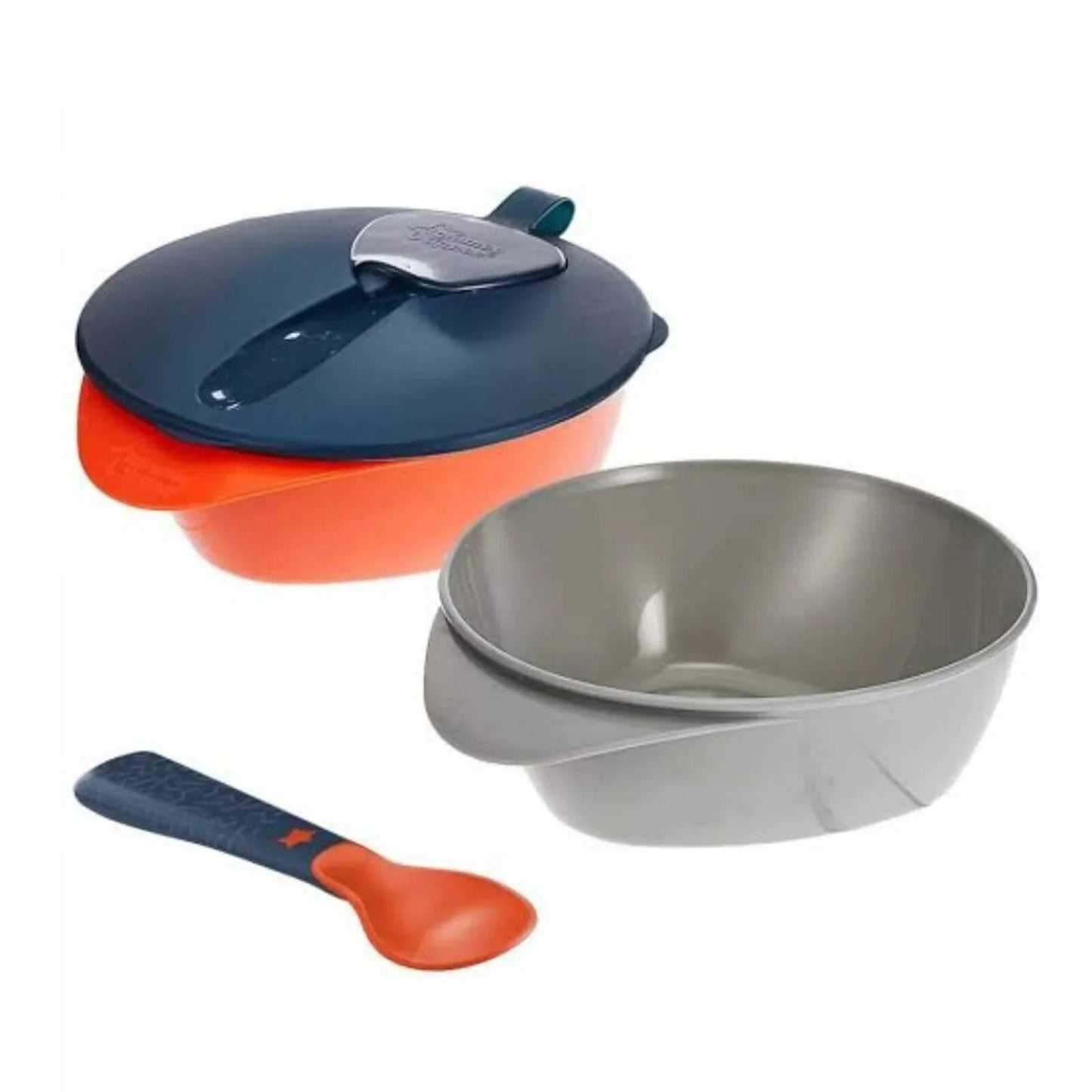 Tommee Tippee 2 Feeding Bowls with Spoon and Lid - mezetto ebebek ebebek
