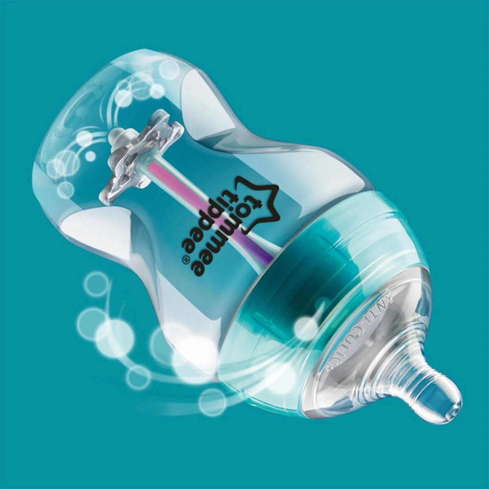 Tommee Tippee Advanced Anti - Colic Bottle Sky 260ml Pack of 3 - mezetto ebebek ebebek