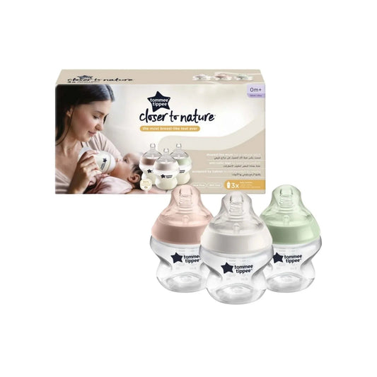 Tommee Tippee Closer To Nature Bottle 150ml Pack of 3 - mezetto ebebek ebebek