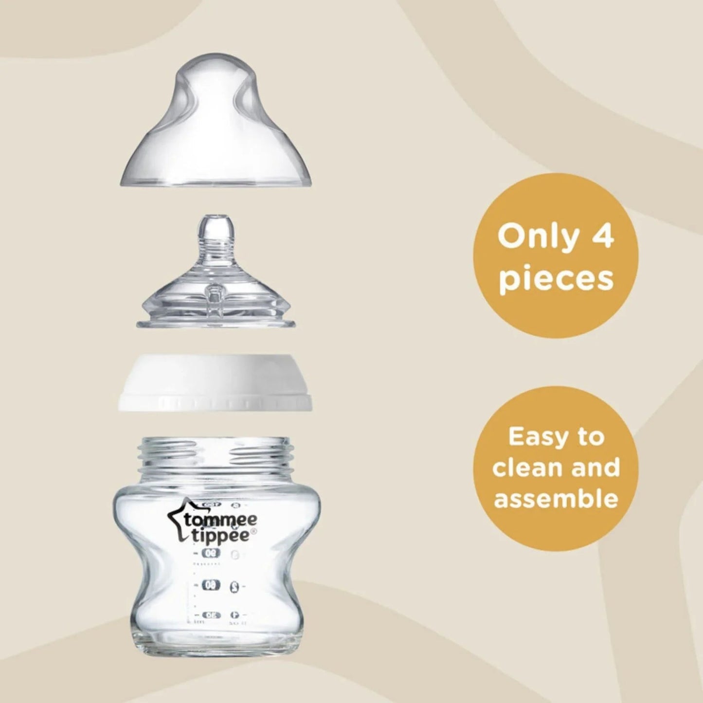 Tommee Tippee Closer to Nature Bottle 260ml - mezetto ebebek ebebek