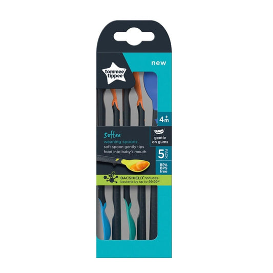 Tommee Tippee Design Weaning Spoons Pack of 5 - mezetto ebebek ebebek