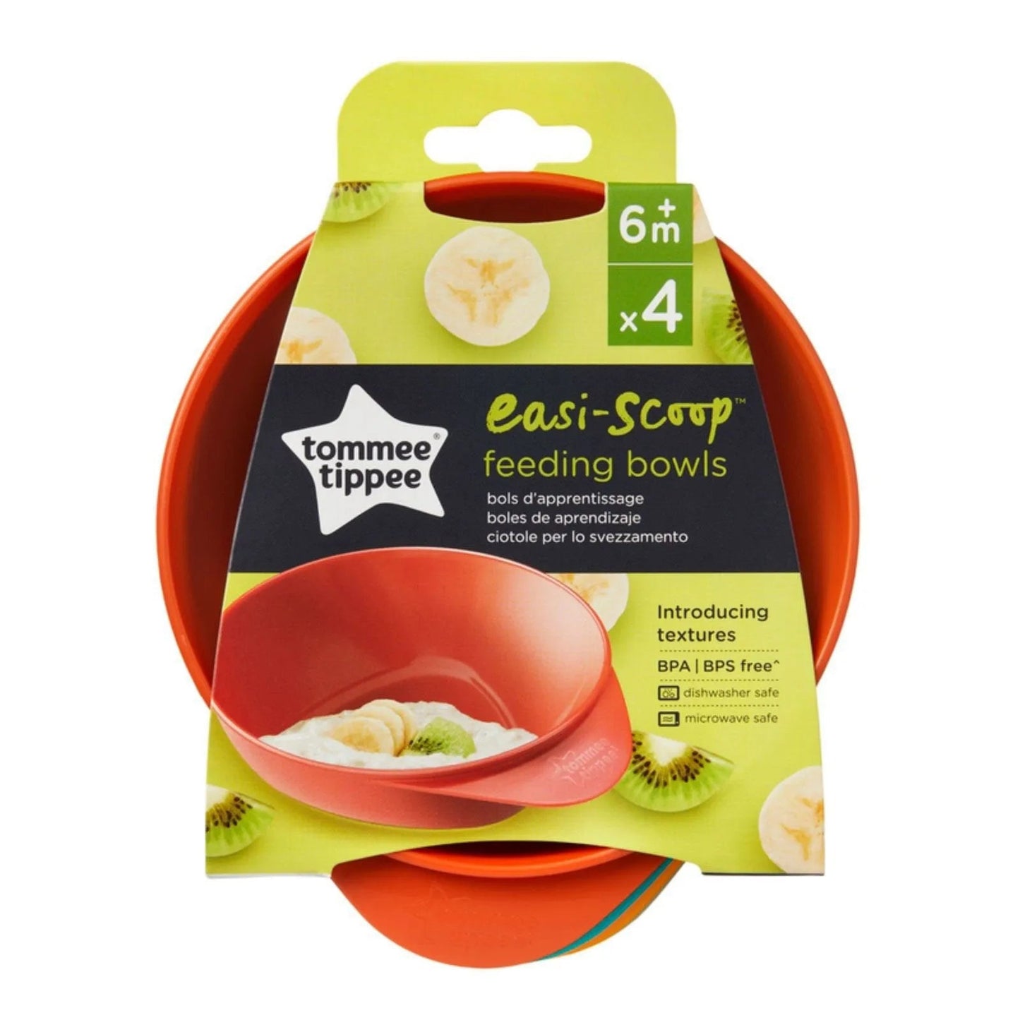 Tommee Tippee Easy Scoop Feeding Bowls Pack of 4 - mezetto ebebek ebebek
