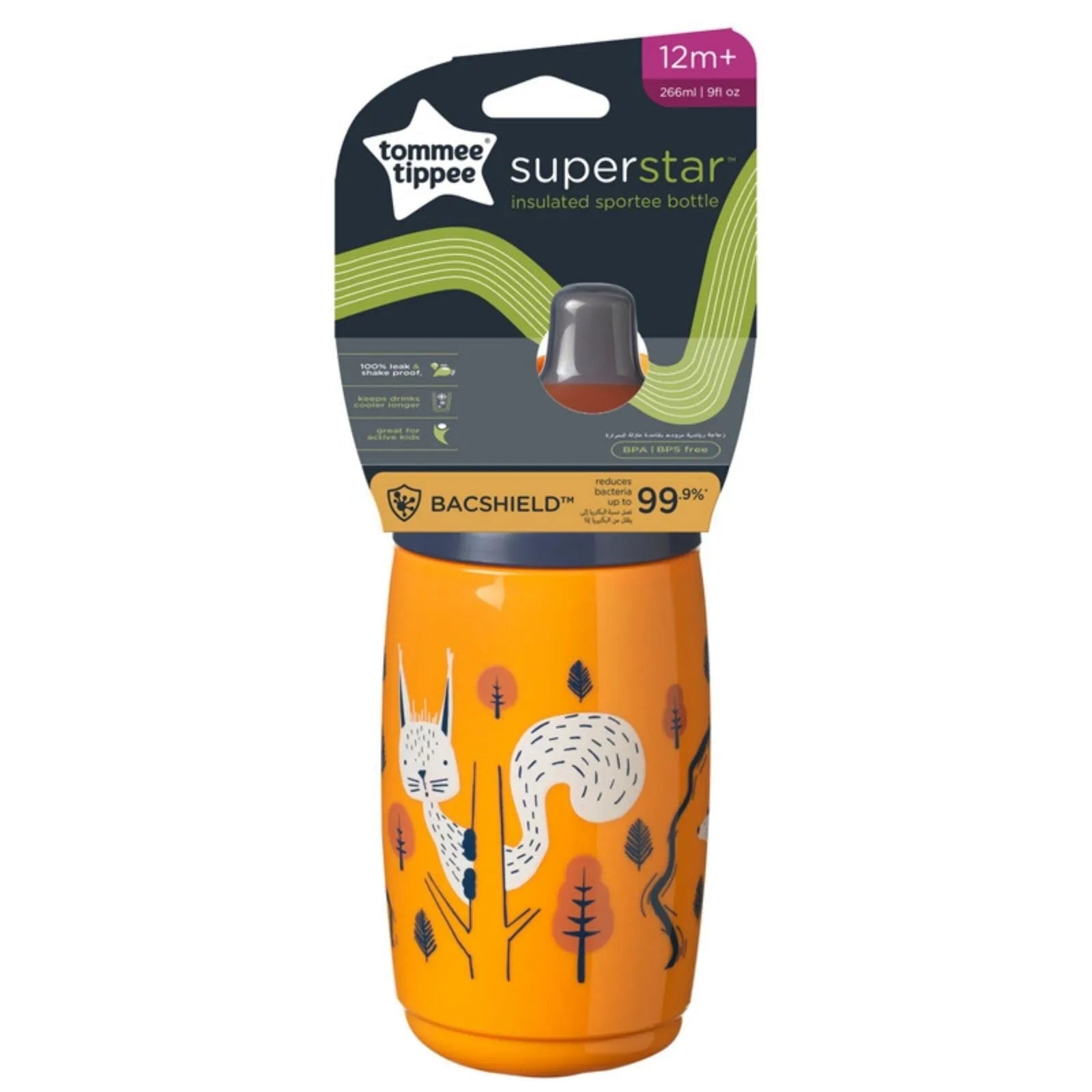 Tommee Tippee Insulated Sportee 266ml 12m+ - mezetto ebebek ebebek