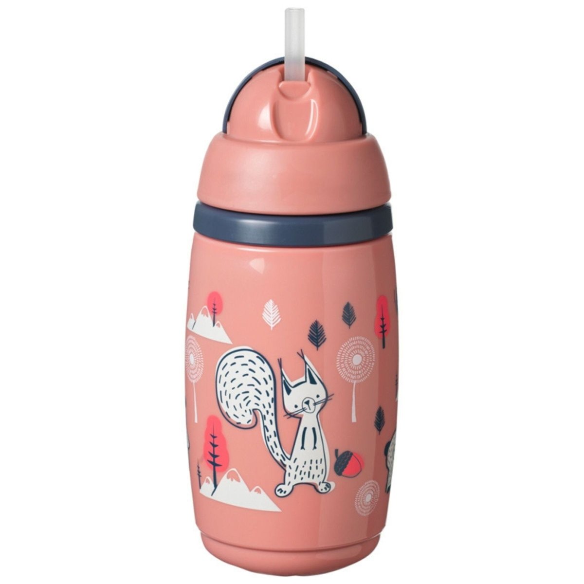 Tommee Tippee Insulated Straw 266ml 12m+ - Assorted - mezetto ebebek ebebek