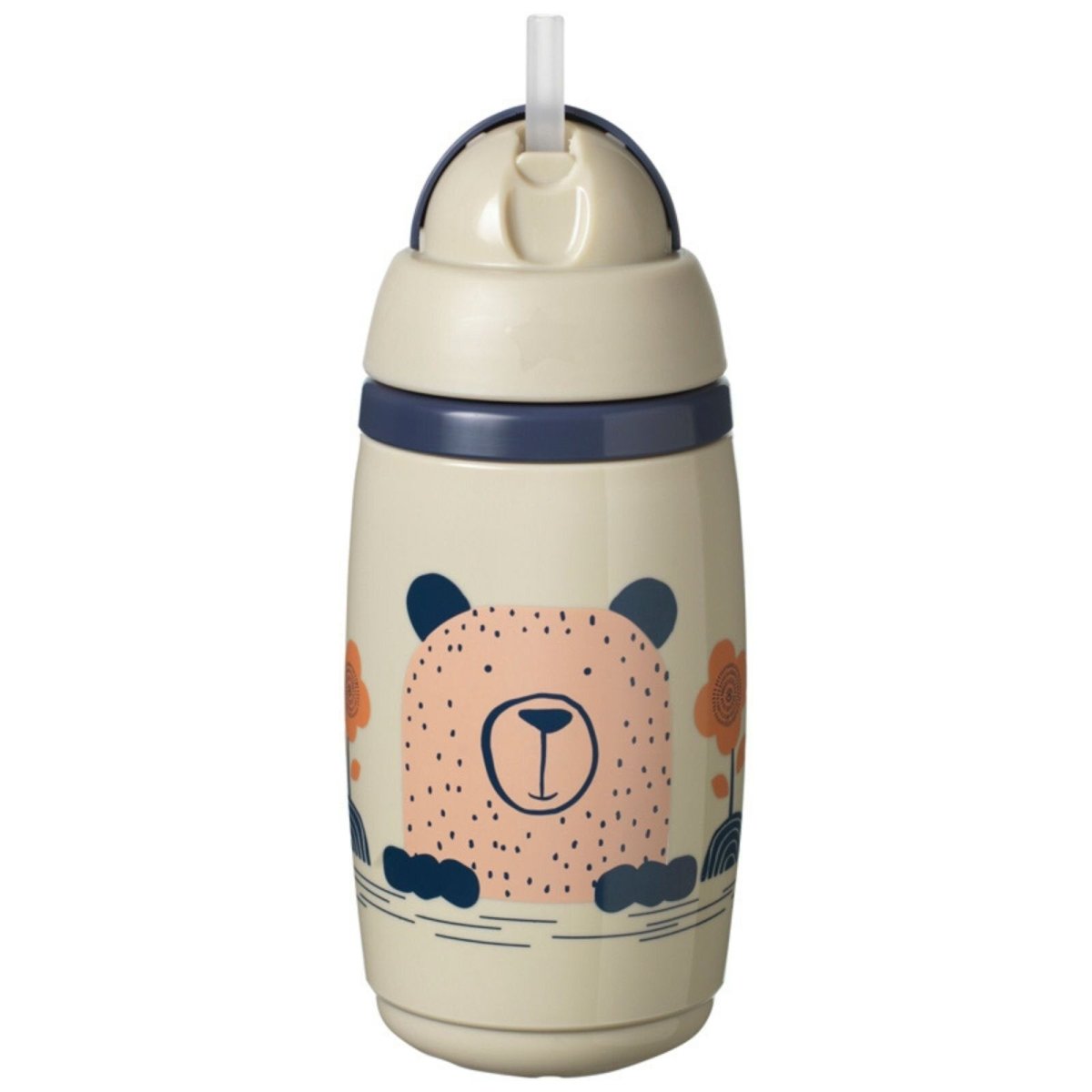 Tommee Tippee Insulated Straw 266ml 12m+ - Assorted - mezetto ebebek ebebek