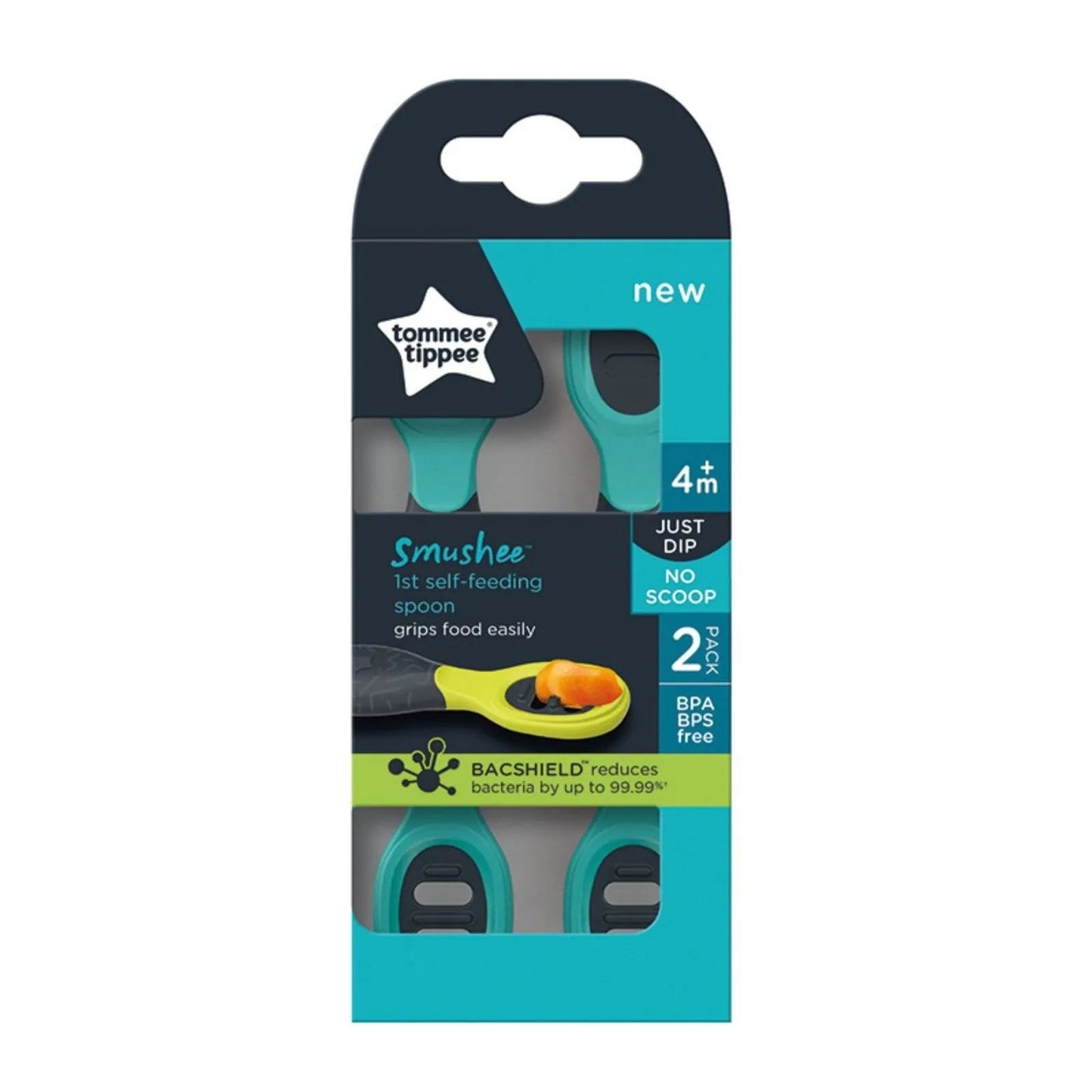 Tommee Tippee Smushee 1st Self - Feeding Spoon Pack of 2 - mezetto ebebek ebebek
