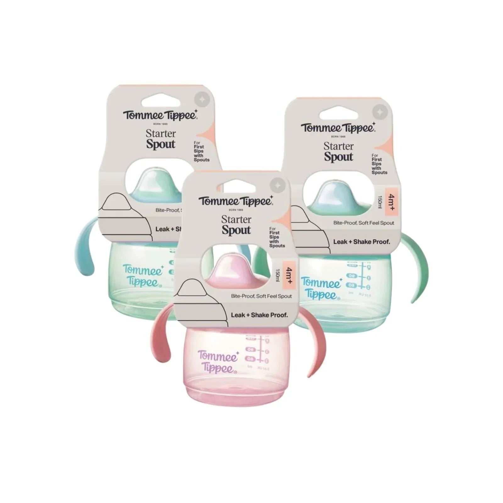 Tommee Tippee Starter Spout 4+ months 150ml Assorted - mezetto ebebek ebebek