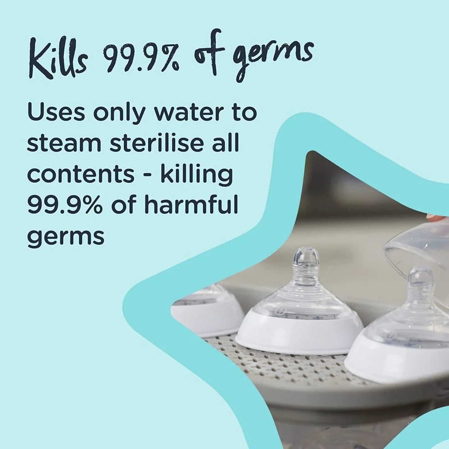Tommee Tippee Super Steam Steriliser - White - mezetto ebebek ebebek