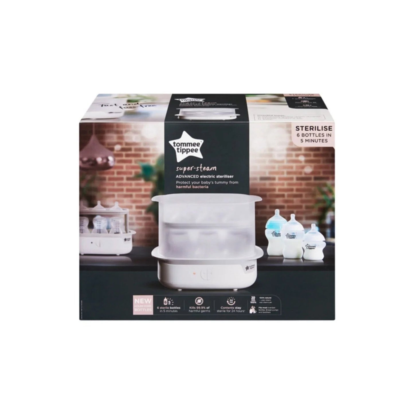 Tommee Tippee Super Steam Steriliser - White - mezetto ebebek ebebek